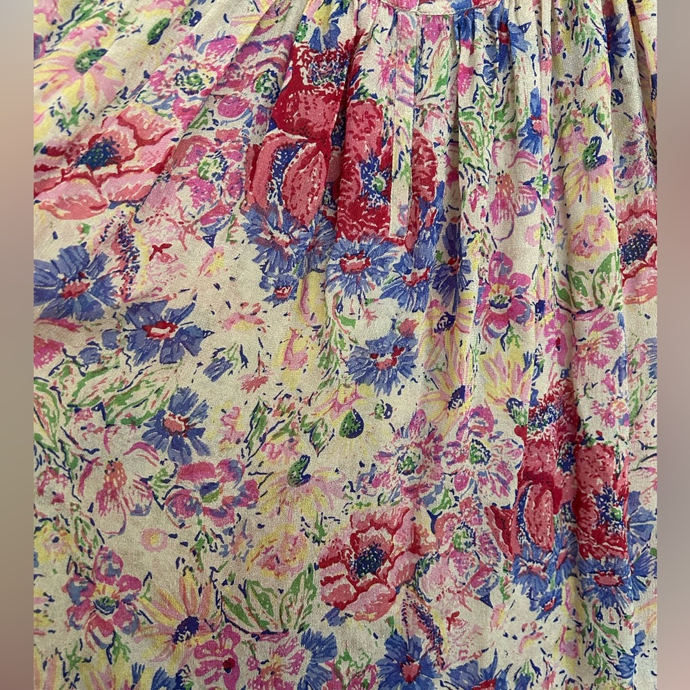 Mes Demoiselles Oltremare floral top - Picture 3 of 3